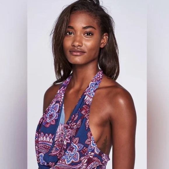 2/$40 Free People Forever Young Crop Halter Top - Picture 6 of 7